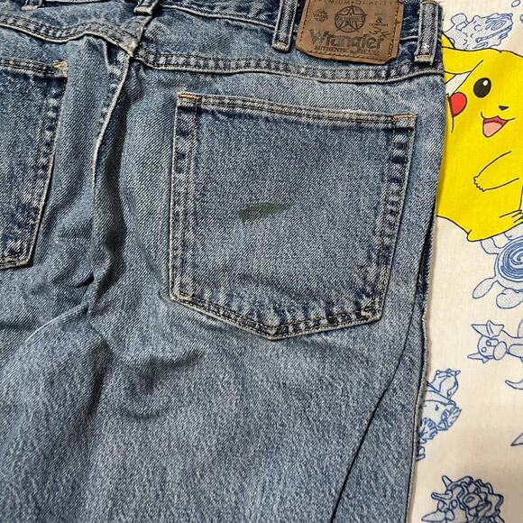 Vintage 90s Wrangler Straight Cut Jeans 33x28 - Picture 3 of 4